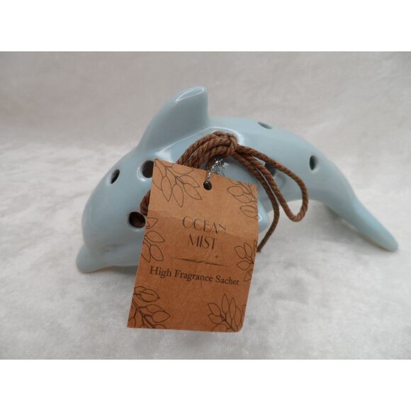 Dolphin & Whale Sachet Holders Blue Ceramic Nautical Decor - Picture 2 of 6